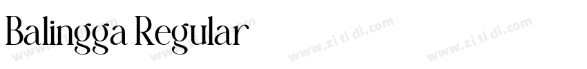 Balingga Regular字体转换 Balingga Regular字体转换